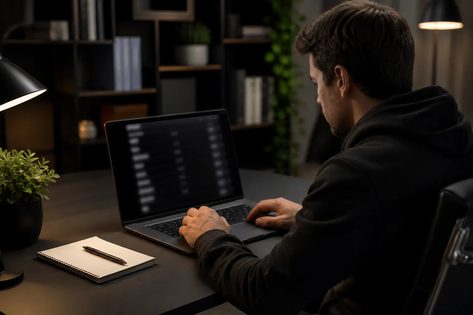 researcher examining dark web site directories